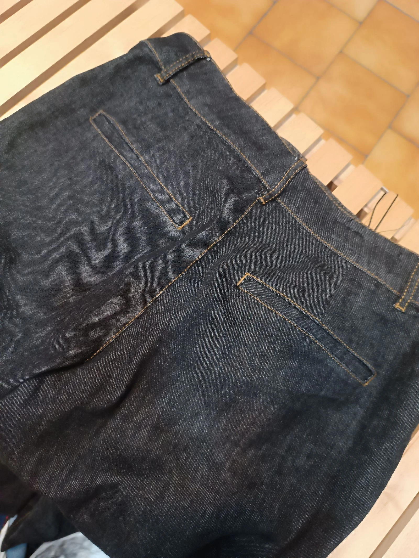 Calça jeans larga / Wide leg crua ZARA - PP – photo 9